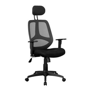 AMSTYLE Bürostuhl, SPM1.206 Stoff schwarz, Gestell schwarz