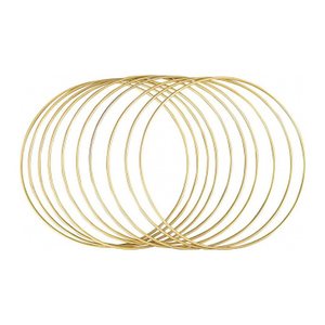 Rayher Metallringe-Set beschichtet gold Ø 20,0 cm, 10 St.