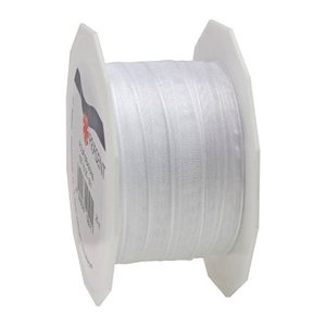 PRÄSENT Geschenkband Four Seasons seidenmatt weiß 10,0 mm x 25,0 m