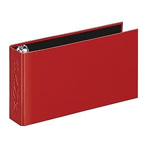 VELOFLEX VELOCOLOR® Classic Bankringbuch 2-Ringe hellrot 4,5 cm DIN A6 quer, 1 St.