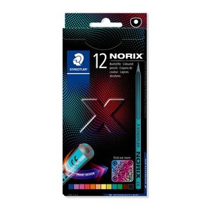 STAEDTLER NORIX® 186 Buntstifte farbsortiert, 12 St.