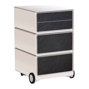 PAPERFLOW easyBox Contents Rollcontainer weiß, bunt 61925 4 Auszüge 39,0 x 43,6 x 64,2 cm