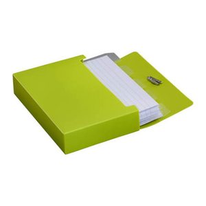 M&M Karteikasten DIN A7 für 100 Karteikarten lime-green ohne Deckel