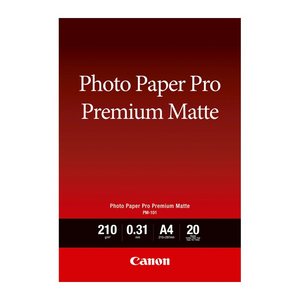 Canon Fotopapier PM-101 DIN A4 matt 210 g/qm 20 Blatt