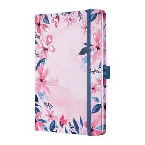 SIGEL Notizbuch Jolie® Loose Florals Pink ca. DIN A5 liniert, blau/rosa Hardcover 174 Seiten, 1 St.