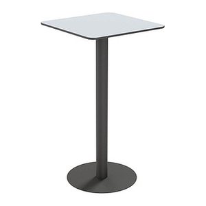 meet powered by PAPERFLOW CROSS Stehtisch quadratisch HPL-Platte grau 60,0 x 60,0 x 110,0 cm, 1 St.