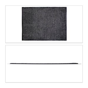 relaxdays Fußmatte schwarz/grau 90,0 x 120,0 cm
