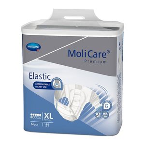 HARTMANN Inkontinenzhosen MoliCare® premium Elastic 6, XL unisex für schwere Inkontinenz, 14 St.