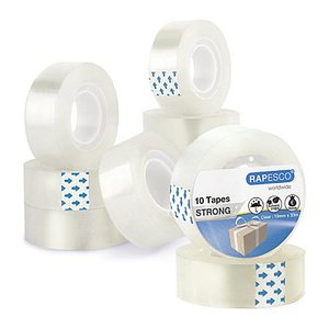 RAPESCO® Klebefilm transparent 19,0 mm x 33,0 m 10 Rollen