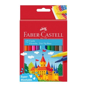 FABER-CASTELL Filzstifte farbsortiert, 12 St.