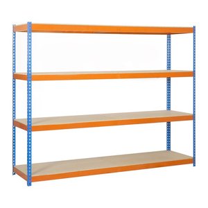 Simonrack Schwerlast-Weitspannregal SIMONFORTE CHIPBOARD 8435104921616 blau, orange 180,0 x 60,0 x 200,0 cm