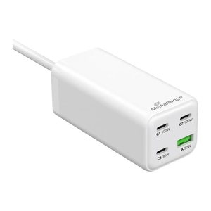 MediaRange MRMA124 GaN-Ladestation weiß, Kabellänge: 1,5 m, 100,0 Watt