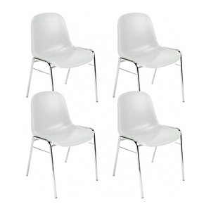 Nowy Styl Schalenstühle Beta grau Kunststoff, 4 St.