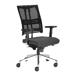 Nowy Styl Bürostuhl Net-Motion Stoff schwarz, Gestell chrom