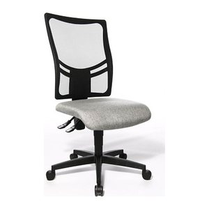 Topstar Bürostuhl Net Point 10, NX200 G23 Stoff grau, Gestell schwarz
