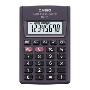 CASIO HL-4A Taschenrechner schwarz