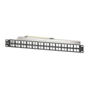 INTELLINET 48-Port Patchpanel geschirmt und unbestückt 1 HE