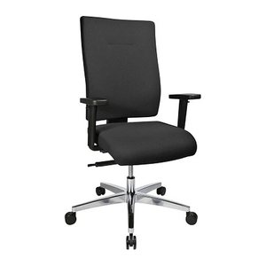 Topstar Bürostuhl Profi Star 15 High, PS49H T20Q Stoff schwarz, Gestell alu