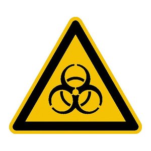 SafetyMarking® Warnaufkleber "Warnung vor Biogefährdung" dreieckig 10,0 x 10,0 cm, 1 St.