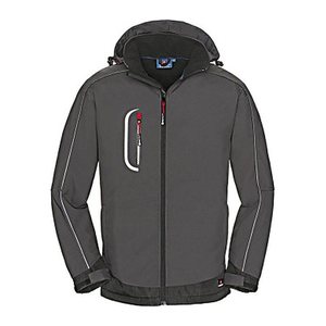 4PROTECT® Herren Softshelljacke Montana grau, schwarz Größe M