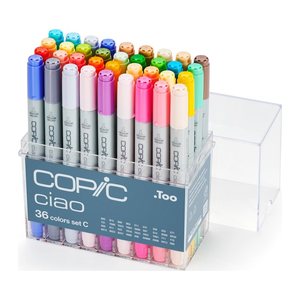 COPIC® Ciao C Layoutmarker-Set farbsortiert 1,0 + 6,0 mm, 36 St.