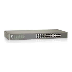 LevelOne Switch 24xFE 19" Metall