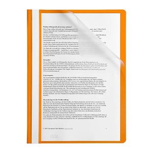 dots Schnellhefter Kunststoff orange DIN A4, 25 St.