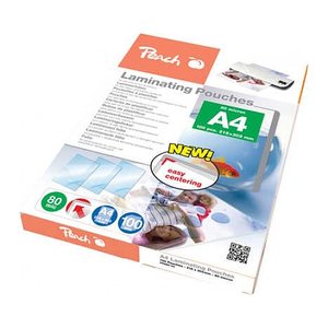 Peach Laminierfolien A4 80mic glänzend PP580-02 100PK