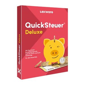 LEXWARE QuickSteuer Deluxe 2026 (für das Steuerjahr 2025) Software Vollversion (PKC)