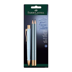 FABER-CASTELL Kugelschreiber-Set Urban sky blue, Schreibfarbe: blau, 1 Set