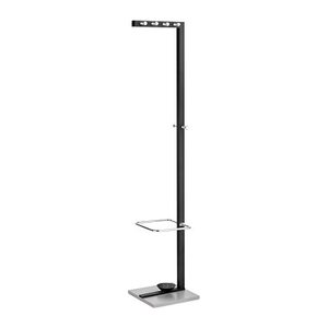 ALCO Kleiderständer 2877-11 schwarz Metall 10 Haken 36,0 x 178,0 cm, 1 St.