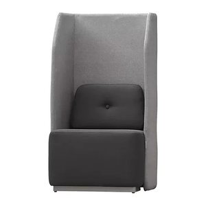 rocada Besprechungsecke Soft Seating schwarz, grau grau Stoff 71,0 x 65,0 x 133,0 cm, 1 St.