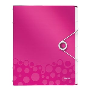 LEITZ Ordnungsmappe WOW 4633 6 Fächer pink, 1 St.