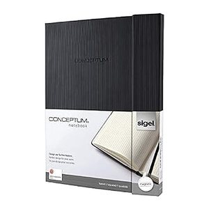 SIGEL Notizbuch Conceptum® ca. DIN A4 kariert, schwarz Hardcover 194 Seiten, 1 St.