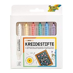 folia Kreidestifte farbsortiert 6 St.