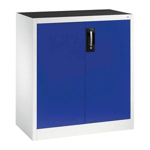 CP Stahlschrank 8821-000 S10203 lichtgrau, enzianblau 1 Fachboden 93,0 x 50,0 x 100,0 cm, aufgebaut, 1 St.