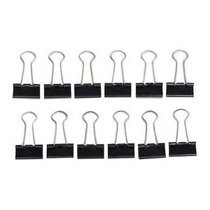 MAUL Foldbackklammern schwarz 1,9 cm, 12 St.