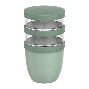 MEPAL Isolier-Speisebehälter Thermo-Lunchpot Ellipse nordic sage 0,5 + 0,2 x 0,2 l, 1 St.