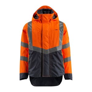 MASCOT® unisex Warnjacke Harlow orange, schwarzblau Größe 4XL