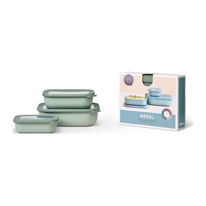 MEPAL Frischhaltedosen-Set Cirqula grün 0,5/ 1,0/ 2,0 l, 1 Set