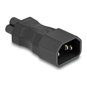 DELOCK Netzadapter IEC 60320 - C14 auf C5, Stecker / Buchse