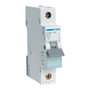 hager Leitungsschutzschalter MBN116 16 A, Typ B, 1-polig, 1 St.