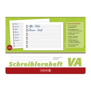 BRUNNEN Schreiblernheft Lineatur VA liniert DIN A4 quer ohne Rand, 16 Blatt, 1 St.