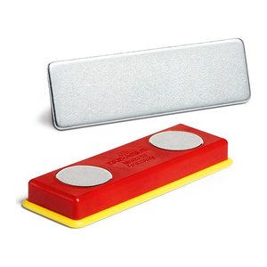 DURABLE Selbstklebende Magnete 891700, Magnet, rot/gelb, 10 St.