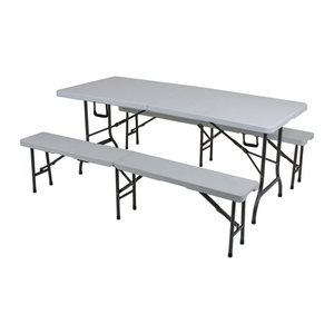 Garden Pleasure Gartentisch Mufaro weiß rechteckig 180,0 x 75,0 x 74,0 cm
