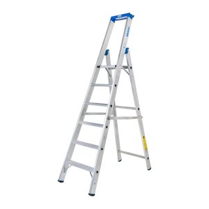 KRAUSE Stehleiter einseitig STABILO silber 8 Stufen, H: 275,0 cm