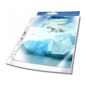 DURABLE Prospekthüllen DIN A4 transparent genarbt 0,08 mm, 50 St.