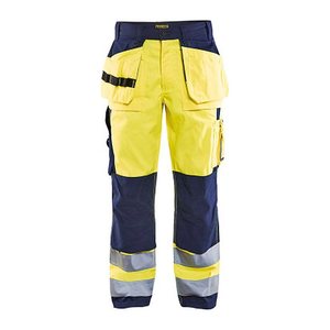 BLAKLÄDER® unisex Warnschutzhose HIGH-VIS "1533" gelb, marine Größe 46