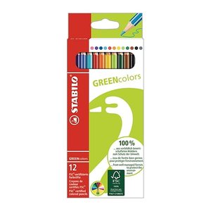 STABILO GREENcolors Buntstifte farbsortiert, 12 St.