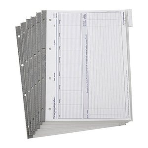 BOI Organisationshüllen DIN A4 transparent genarbt, 6 St.